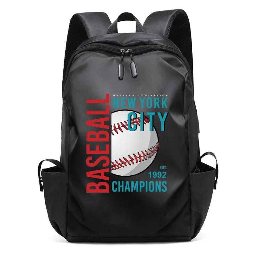 Girls Boy Cute Student School Bags Teens Laptop Backpack Harajuku baseball Cool Pattern Printed Baseball Enthusiasts Rucksack