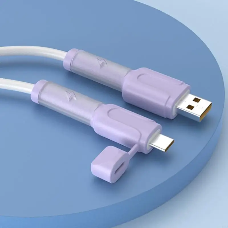 193A 2Pcs Charging Cable Protector Silicone Data Cable Protective Cover Cord Organizaion Storage Data Cable Winder For Phone