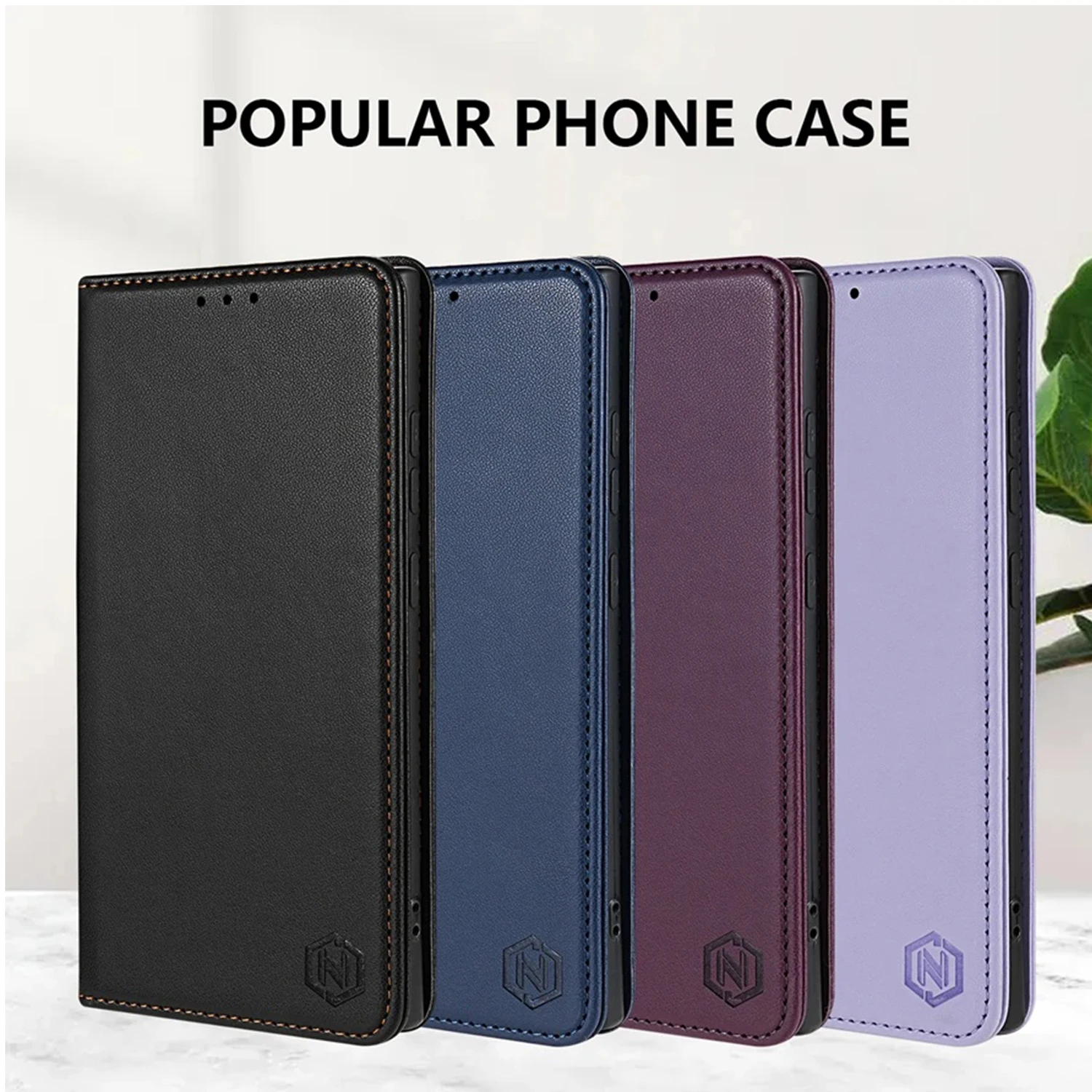 محفظة الهاتف الجلد قوية فتحة للبطاقات المغناطيسية حافظة جلدية قابلة للطي آيفون 16 برو ماكس 15 زائد 14 13 Mini 12 11 XS XR 8 7 SE 2 3 #6