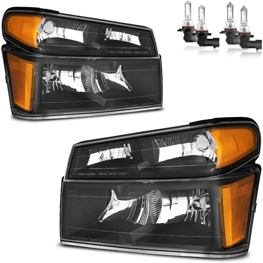 

Headlights Assembly for 2004-2012 Chevy Colorado/GMC Canyon 2006-2008 Isuzu I-Series Headlamp Replacement Driver Passenger Side