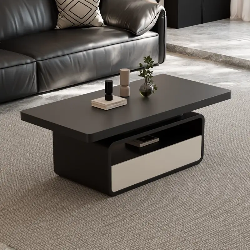 Modern, Cream, Square, Slate, Coffee Table, Living Room, Household, Creative, Minimalist