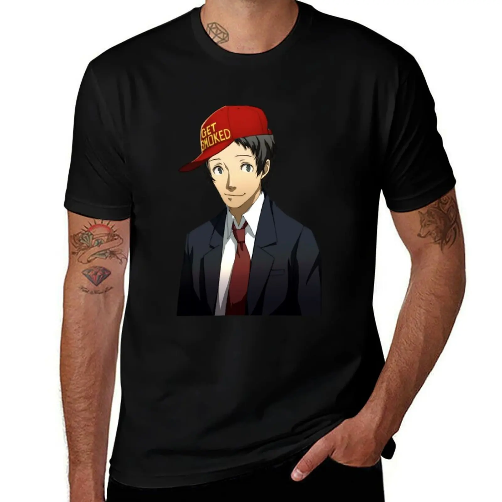 Tohru Adachi Gets Tohru Adachi smoked T-Shirt cheap stuff korean fashion graphics plain mens big and tall t shirts