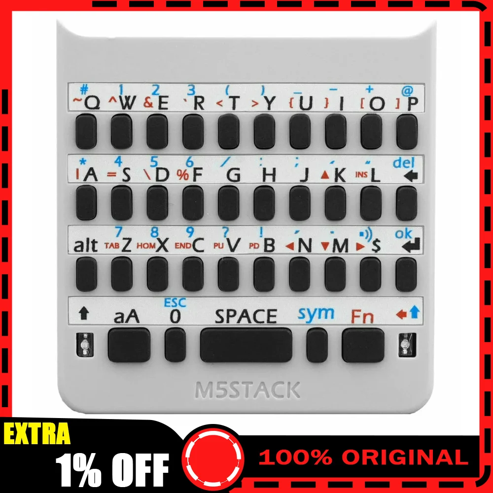 M5Stack Faces Keyboard Panel V3.0 I2C QWERTY Input Expansion Module for Faces Bottom DIY Development