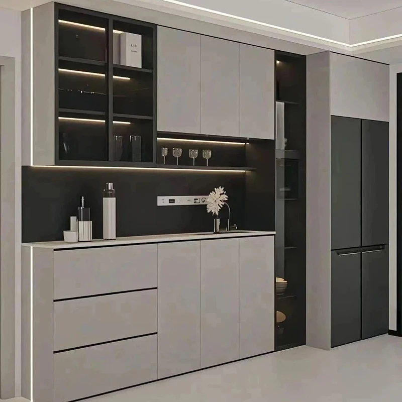 多機能サイドボード、カスタマイズ可能なダイニングルームキャビネット、アパート、別荘、住宅用ダイニングルーム家具