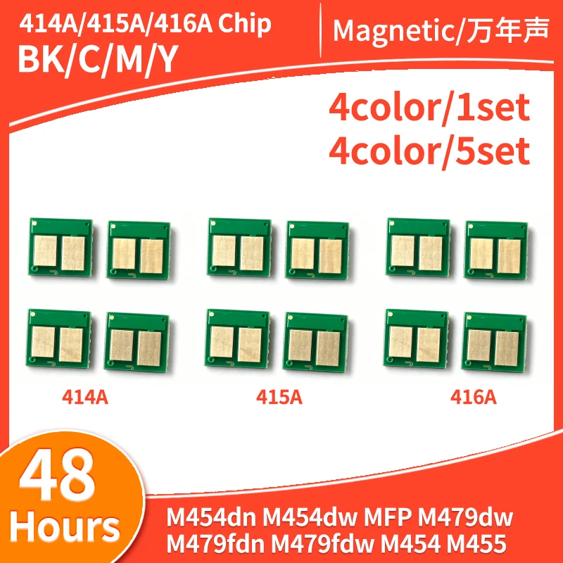 414A 415A 416A Toner Cartridge Chip Compatible for HP Color LaserJet Pro M454dn M454dw MFP M479dw M479fdn M479fdw M454 M455 chip