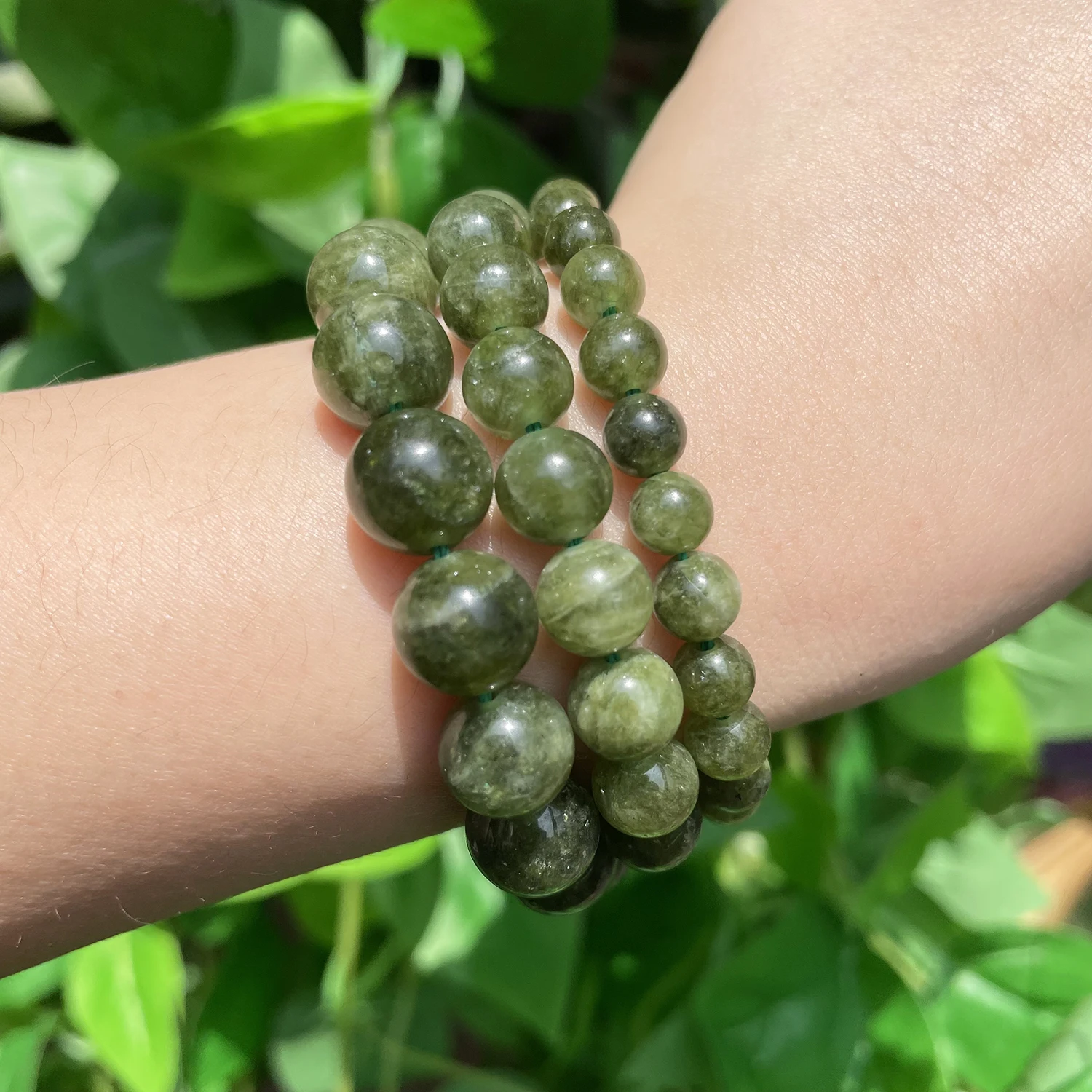 Green Jasper Natural Stone Round Loose Spacer Beads for Needlework Jewelry Making DIY Bracelet Accessories 15\'\' 6 8 10mm