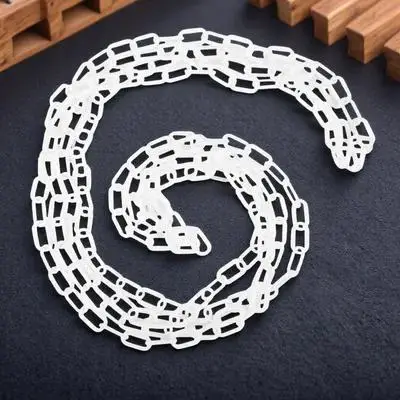 Plastic Adjustable Traffic Safety Chain 5 Meter Protective Caution Barrier Crowd Control Chain Links Plastic Chains