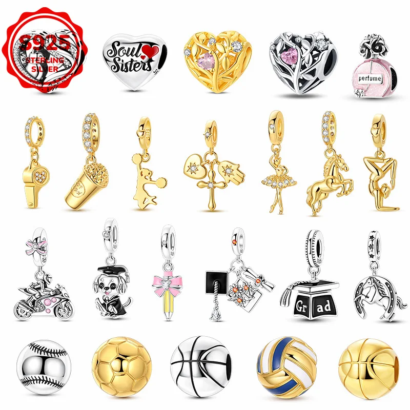 

925 Silver Character And Life Series - Ball Ballet Girl Pendant, Suitable For Diy Bracelet, Perfect Gift Birthdays