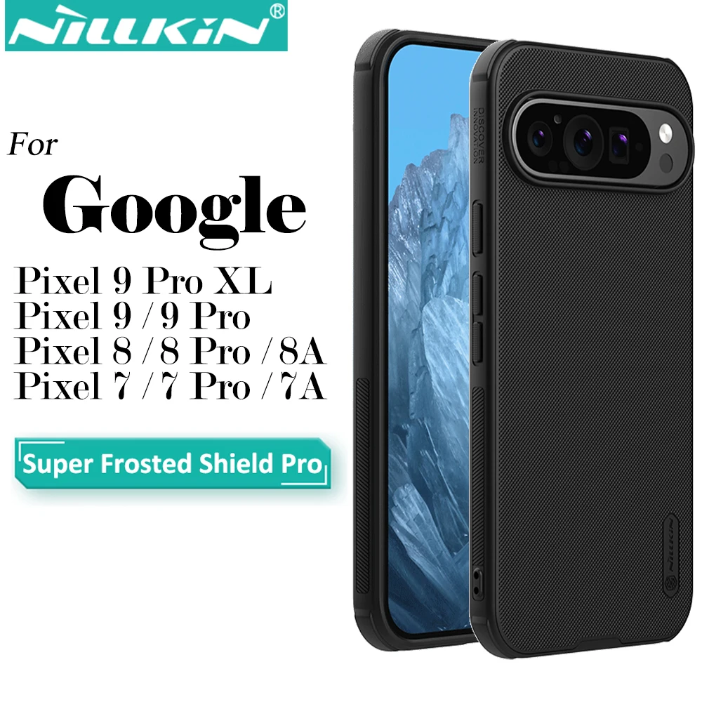 Nillkin for Google Pixel 9 Pro XL Pixel 8 Pro Pixel 7 Pro Super Frosted Shield Pro TPU+PC Anti Fingerprint Shockproof Phone Case