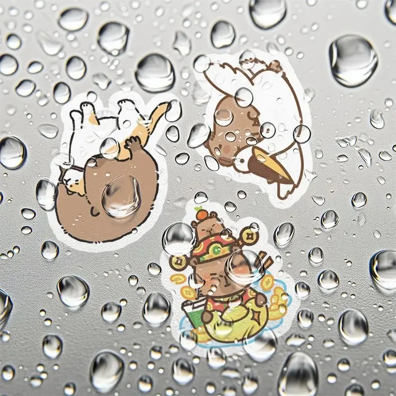 10/30/50pcs Cute Capibara Capybara Stickers  Handbook Stickers wall decorations living room