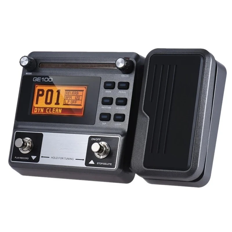 

Guitar Multi-effects Processor Effect Pedal with Loop Record Tuning Tap Tempo Rhythm Scale & Chord Lesson Function