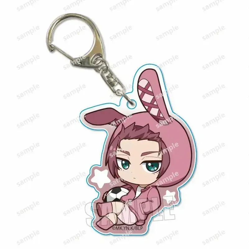 Anime Blue Prison Seishiro Nagi Isagi Yoichi Cute Rabbit Ear Acrylic Stand Figure Cosplay Model Plate Desk Keychain Pendant Gift