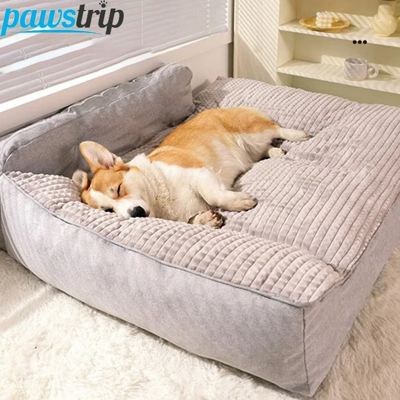 

Winter Warm Pet Dog Bed for Small Medium Dogs Removable Washable Dog Sofa Thickened Puppy Sleeping Bed Dog Accessories