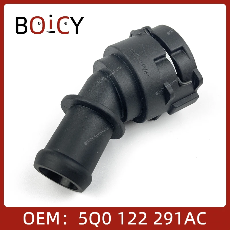 

5Q0122291AC 1K0122291CQ Фланец охлаждающей жидкости двигателя BOICY, соединитель водяного насоса для Jetta Polo Tiguan Golf A1 A3 Q3 TT/TTS Octivia 5Q0122291AC 1K0122291CQ