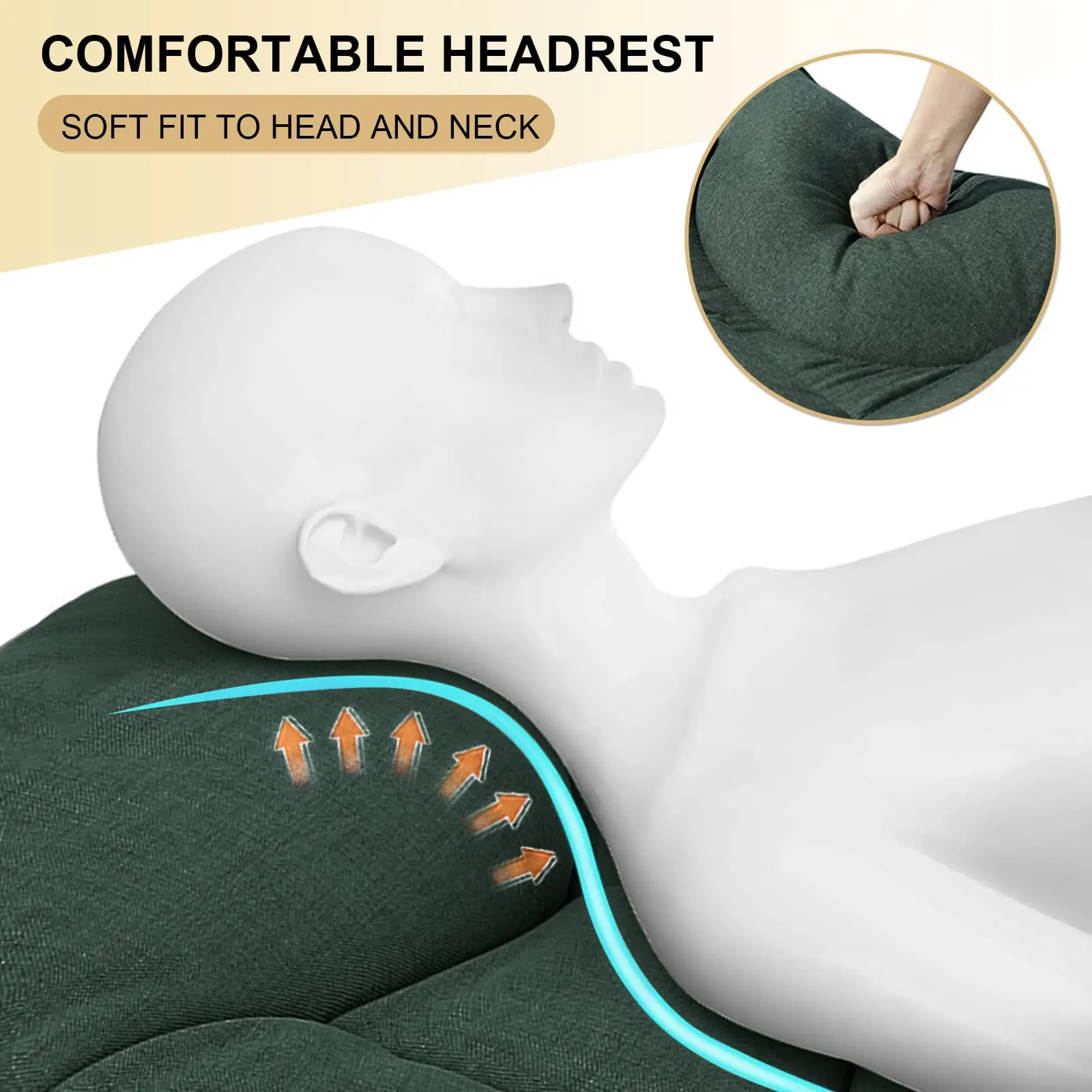 High Quality Modern Design Portable Folding Cot Bed Customizable Soft Camping Bed with Metal Frame for Outdoor & Hospital Use