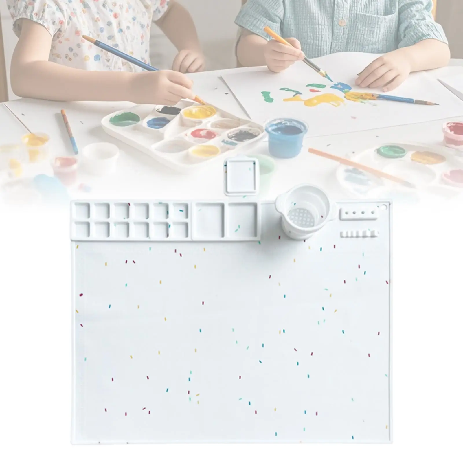 

Silicone Craft Mat Table Protector Multifunctional for Clay Project Kids DIY