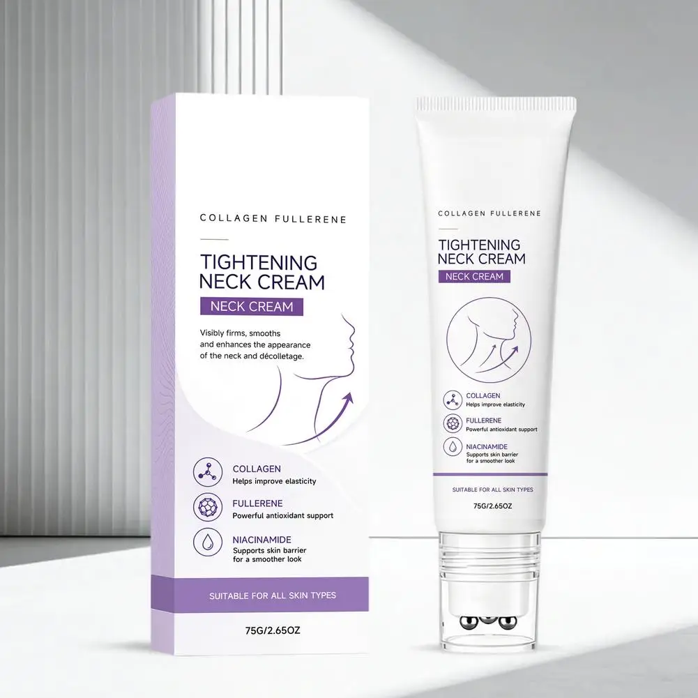 Collagen Firming Neck Cream Rejuvenate Moisturizing Tightening Elastic Reduce Neck Lines Lotion Brightening Smooth Skin Care