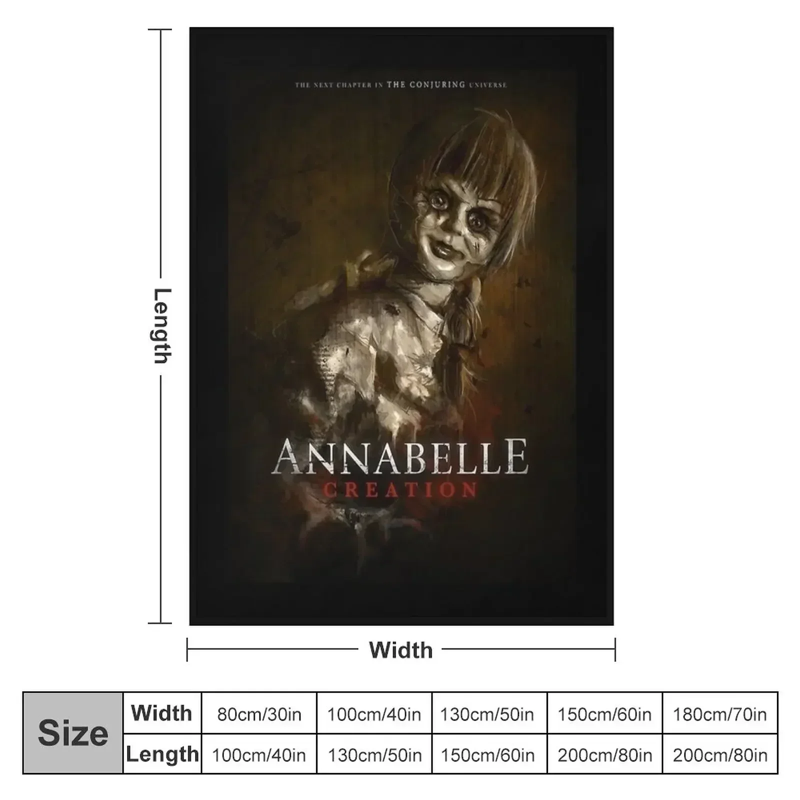 Day Gift For Demon Annabel Doll Creation Horror Poster Gift Music Fans Throw Blanket For Decorative Sofa Large Blankets