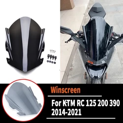 RC 125 200 390 Motorcycle Windscreen Windshield Wind Deflector For K-TM RC125 RC200 RC390 2014-2021 2020 2019 2018 2017 2016