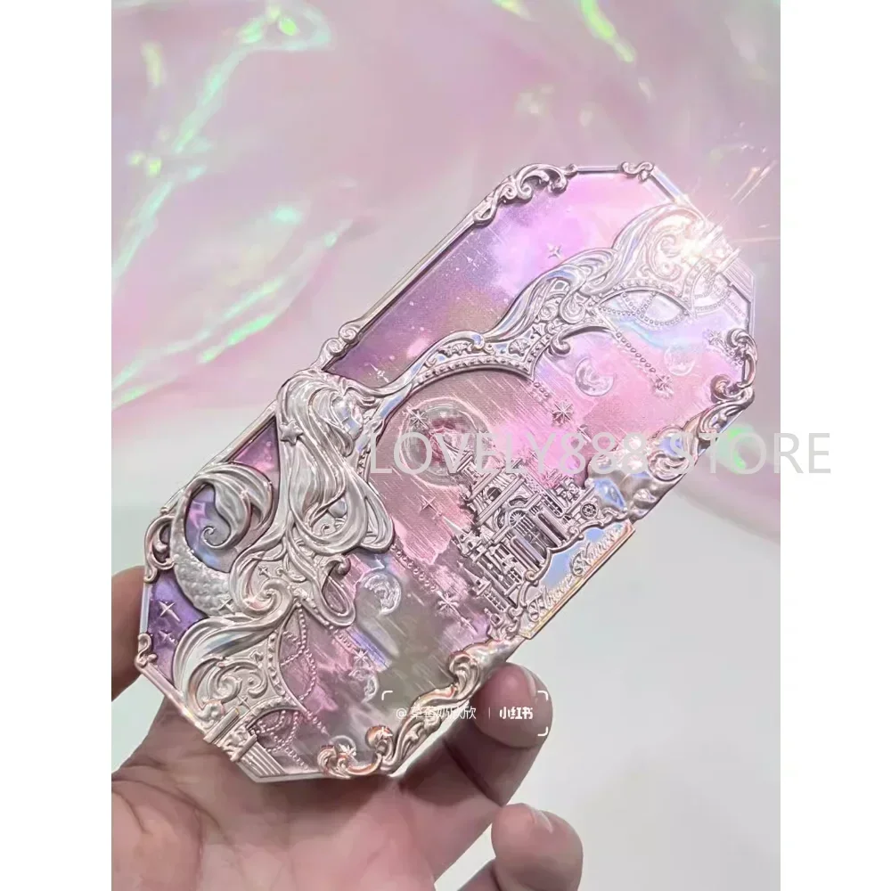 ดอกไม้รู้ Moonlight Mermaid Series ห้าสีอายแชโดว์ Palette เครื่องประดับ Delicate Matte Pearl Chameleon Eye แต่งหน้าเครื่องสําอาง