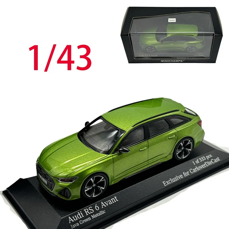 

Mini Cut Diecast 1/43 Scale Audi Alloy Car Model Audi RS6 2019 Play Vehicles Toys for Boys Original Box Collection Display