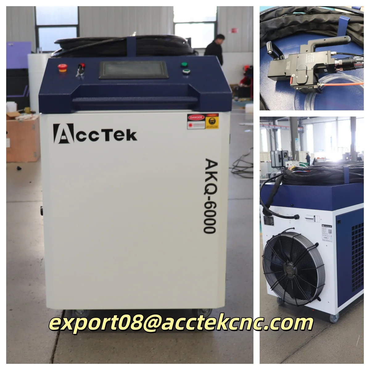 고출력 레이저 클리닝 머신 6000W 레이저 용접 이음새 클리닝 머신 S&A 워터 칠러 포함