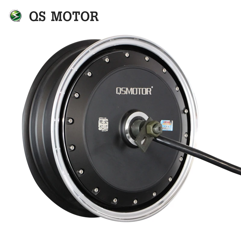 

QS MOTOR 3000w 13inch 40H V3 Brushless DC Electric Motorcycle Hub Motor Single Shaft