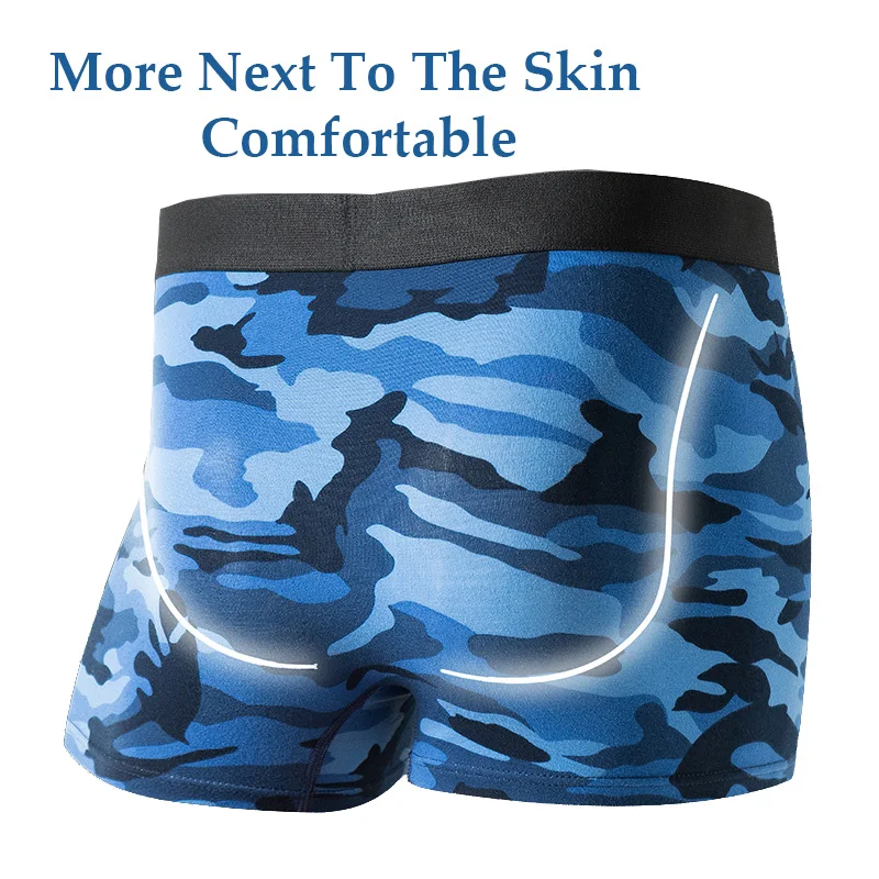 5pcs/lot Men\'s Panties Luxury Pouch Bulge Underpants Man Boxers Camouflage Boxer Shorts Mens Cotton Breathable Underwear For Men