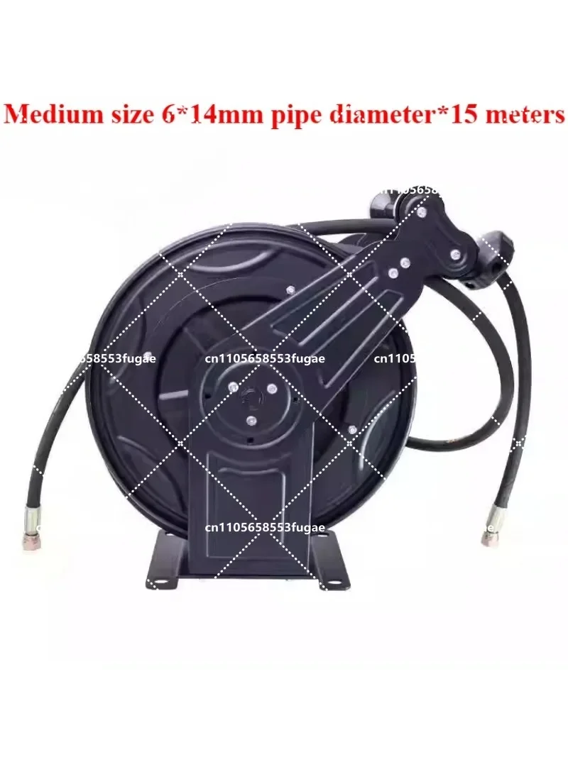 Automatic Retractable High Pressure Water Pipe Reel 20M for Car Wash Machine Explosion Proof with Locking System