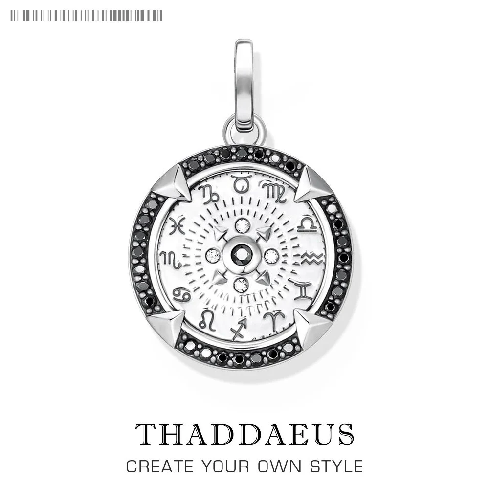 Talisman Pendant Elements of Nature Black Brand New Fine Jewelry Europe 925 Sterling Silver Accessories Lucky Gift For Woman Men
