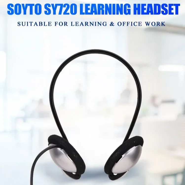 Student Electronic Piano Guitar Earphones Headset 6.5 Plug Musical Instrument Earphones Wired Back Hanging Style Wholesale