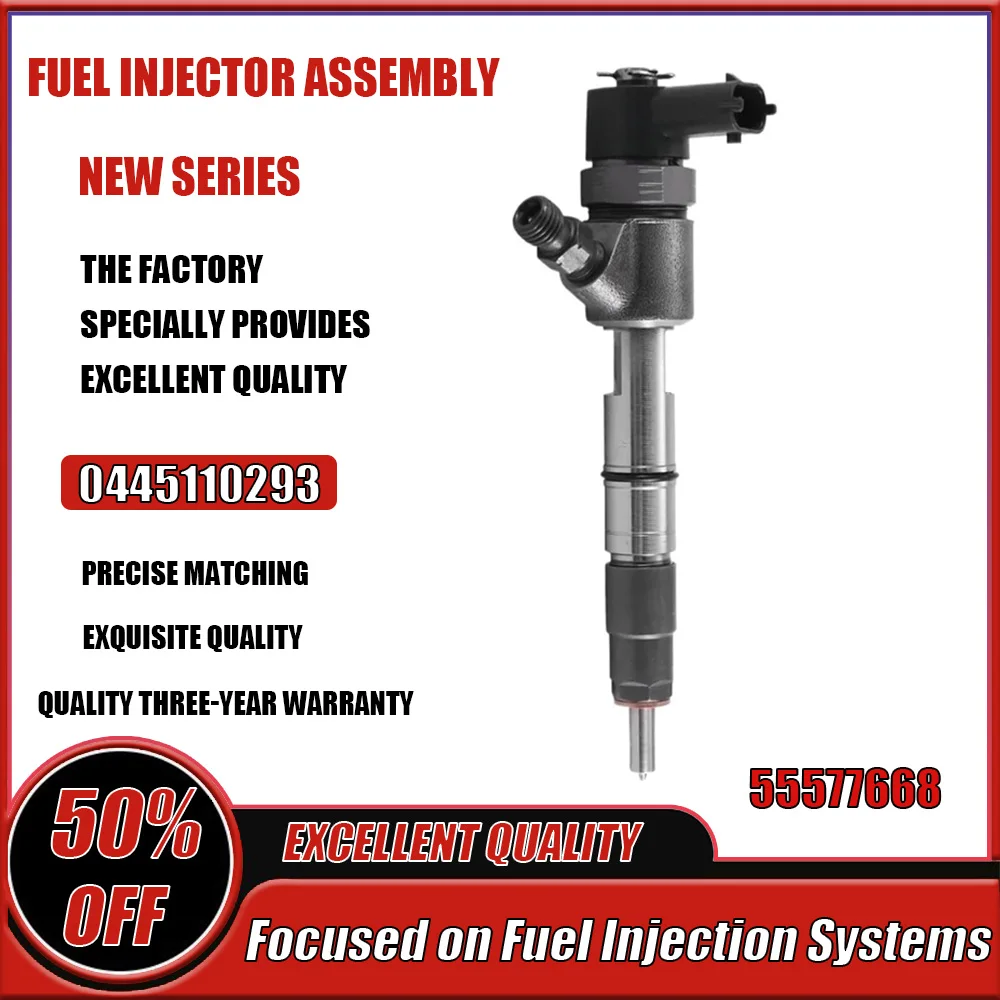 

New Diesel Fuel Injector Nozzle 0445110293 for GreatWall Hover Wingle 2.8D 1112100-E06 55577668 Engine Fuel Supply Parts