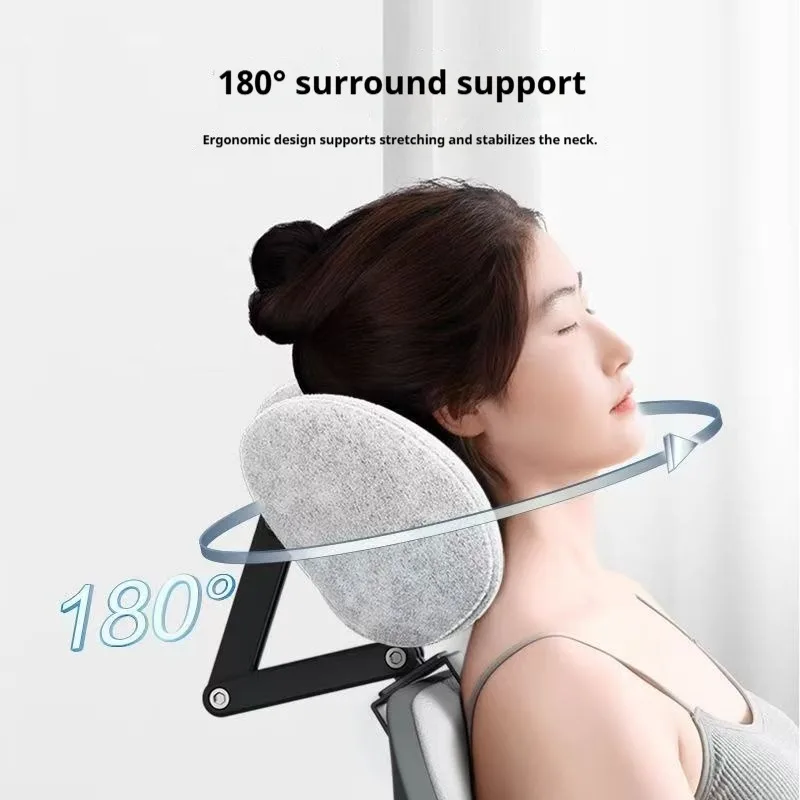 Memory Foam Headrest Attachment for Office Chair, Attachable Chair Head Rest, Desk Chair Neck Support,Sponge Head Pillow ﻿