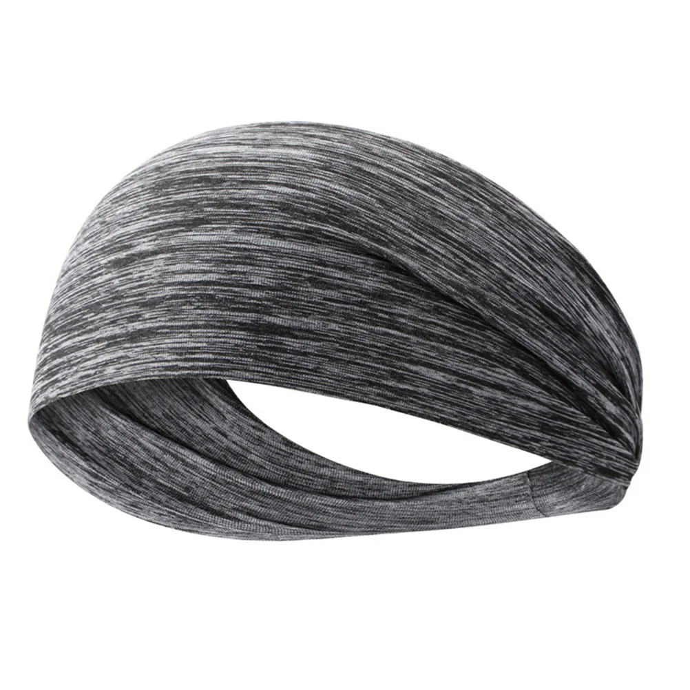 6 個のスポーツヘッドバンド弾性速乾性ヘアバンドヨガランニングワークアウトフィットネスユニセックスヘッドウェア吸汗ヘアアクセサリー