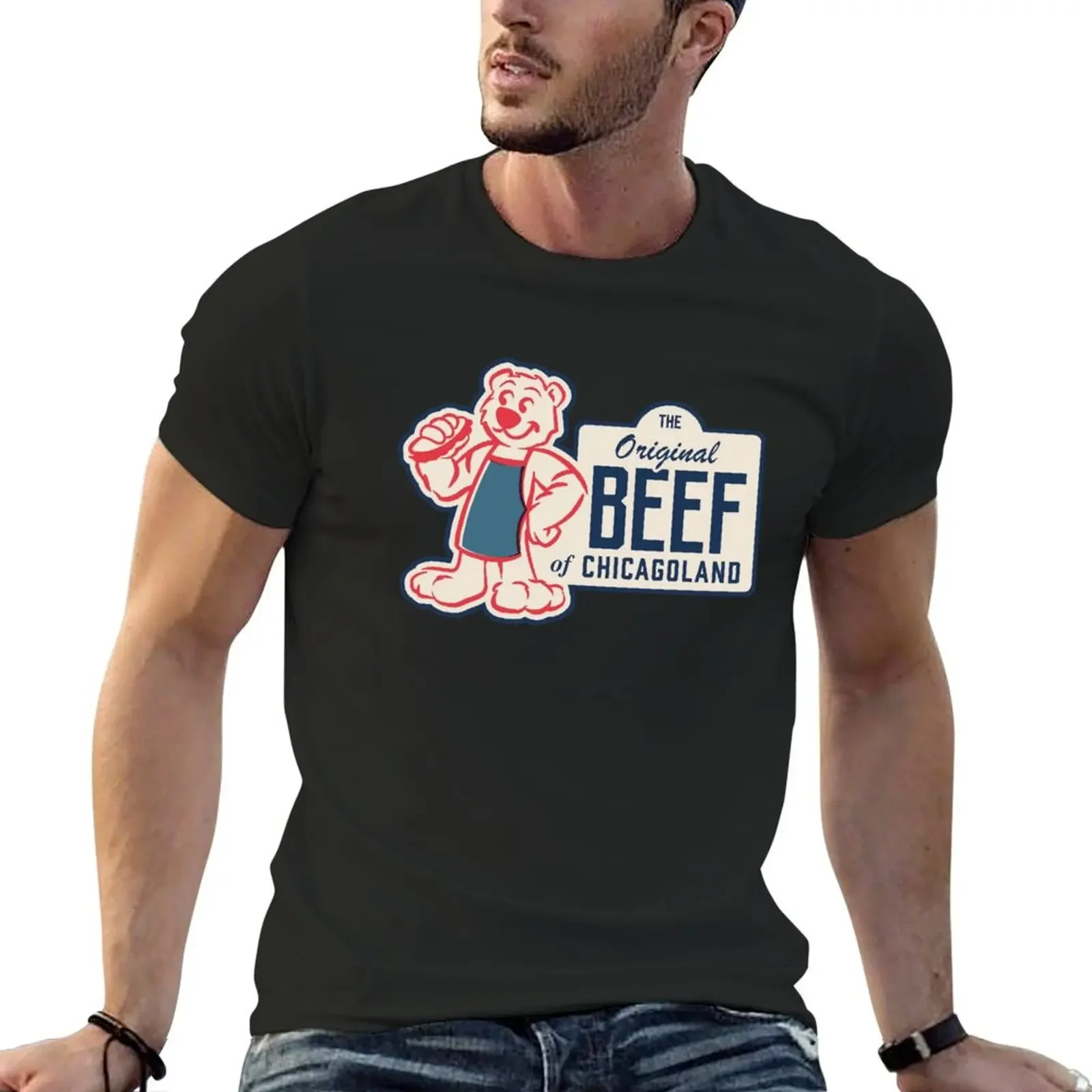 

original berf the bearoriginal chicagothe bear chicago T-Shirt oversizeds blacks mens funny t shirts