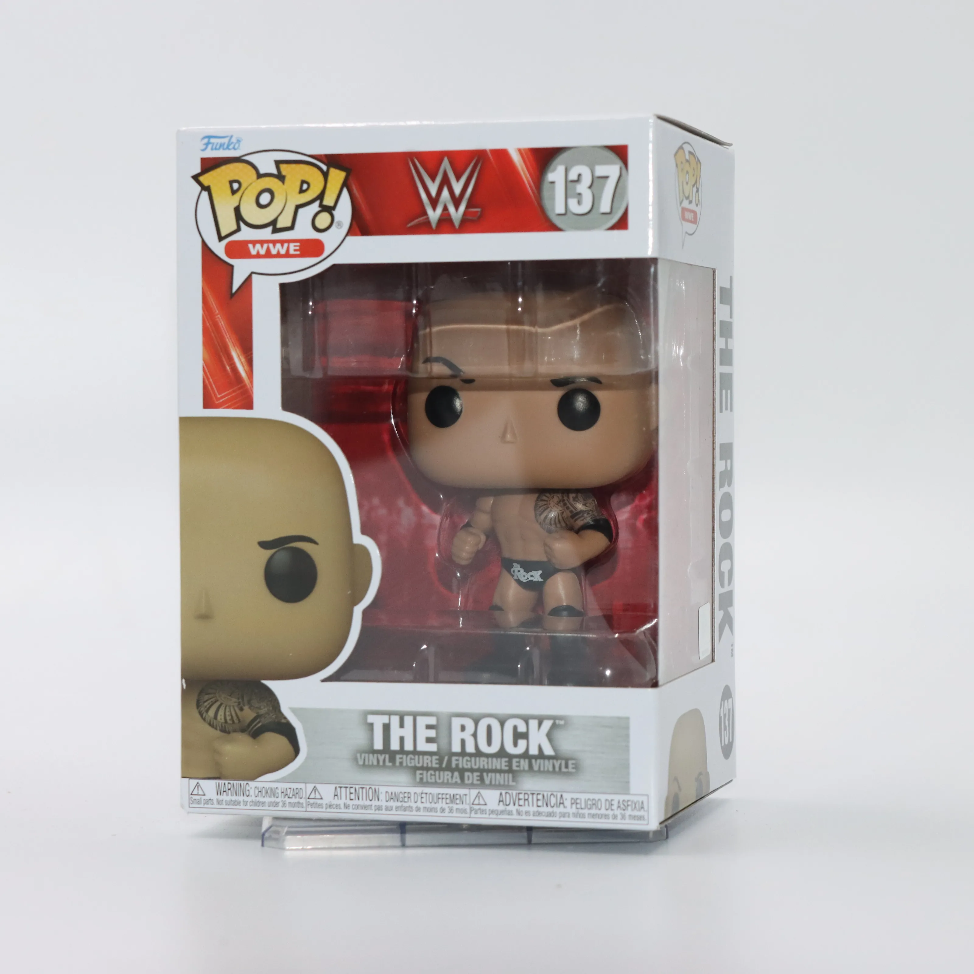

Оригинальные фигурки FUNKO POP WWE Дуэйн "Рок" Джонсон, аниме-фигурки, игрушки для мальчиков, рождественский подарок, коллекционные модели, украшения
