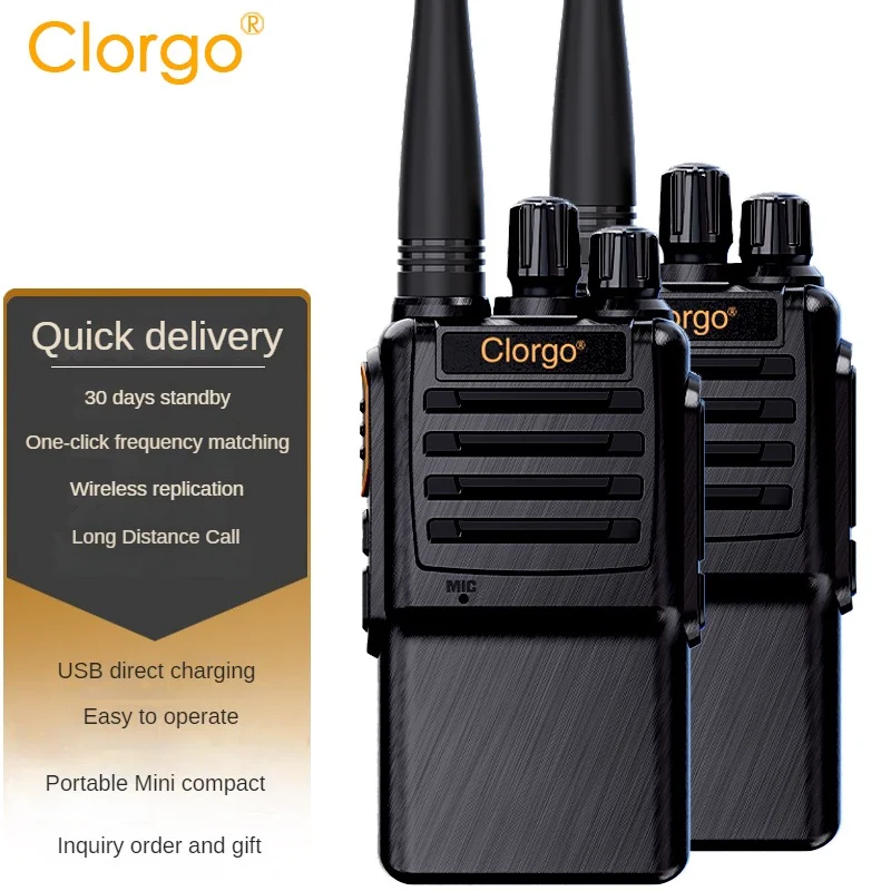 HF Two Way Radio UHF C55 Walkie Talkie  Portable Radio Transceiver Intercom One-click decoding Function walkie-talkie