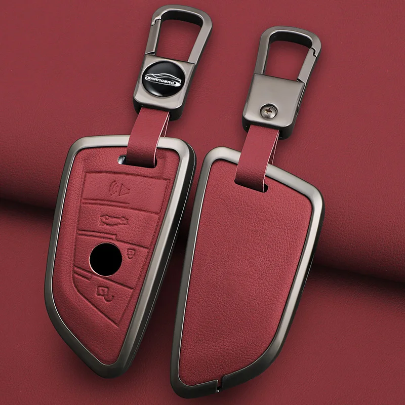 

Zinc Alloy Car Remote Key Case Cover Shell Fob For BMW X1 X3 X5 X6 X7 1 3 5 6 7 Series G20 G30 G11 F15 F16 G01 G02 F48 Keyless