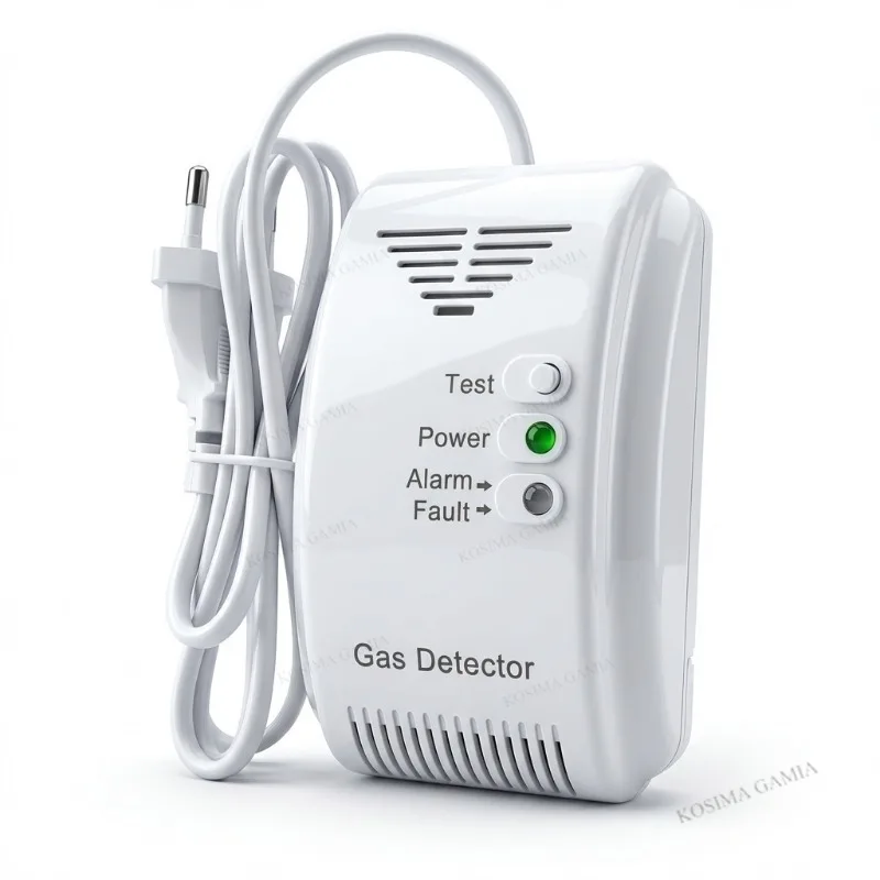 

Natural Gas Sensor Alarm Propane Butane Sensor Gas Detector Motor Home Camper Marine LED Flash Alarm Sound Safety Alarm Detect