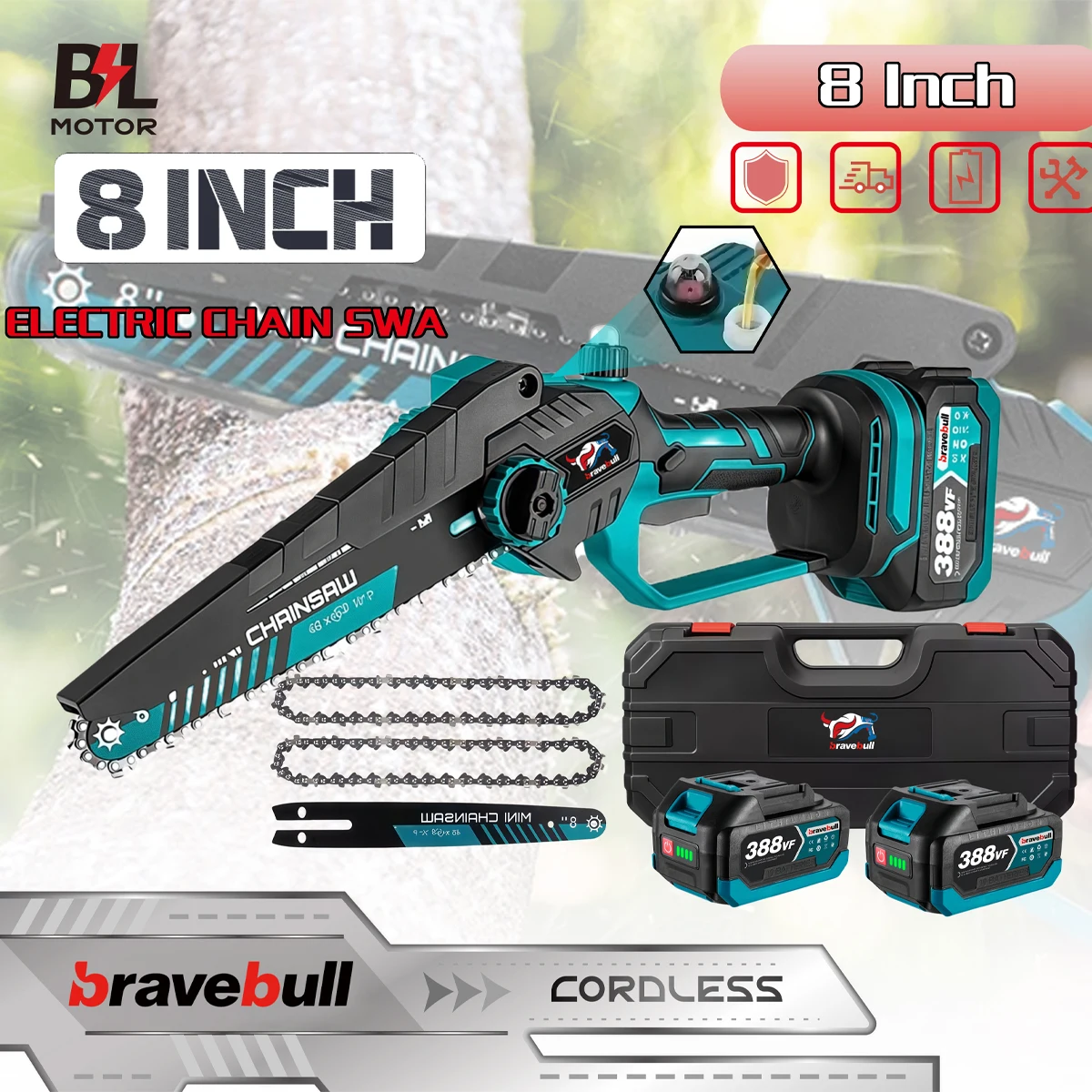 Newly 8 Inch Brushl… - image