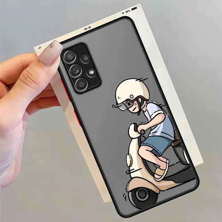 Funny Cute Couple Phone Case for Samsung Galaxy A31 A23 A36 A52 A71 A72 A32 A73 A56 A21 A25 A26 A22 Soft Cover