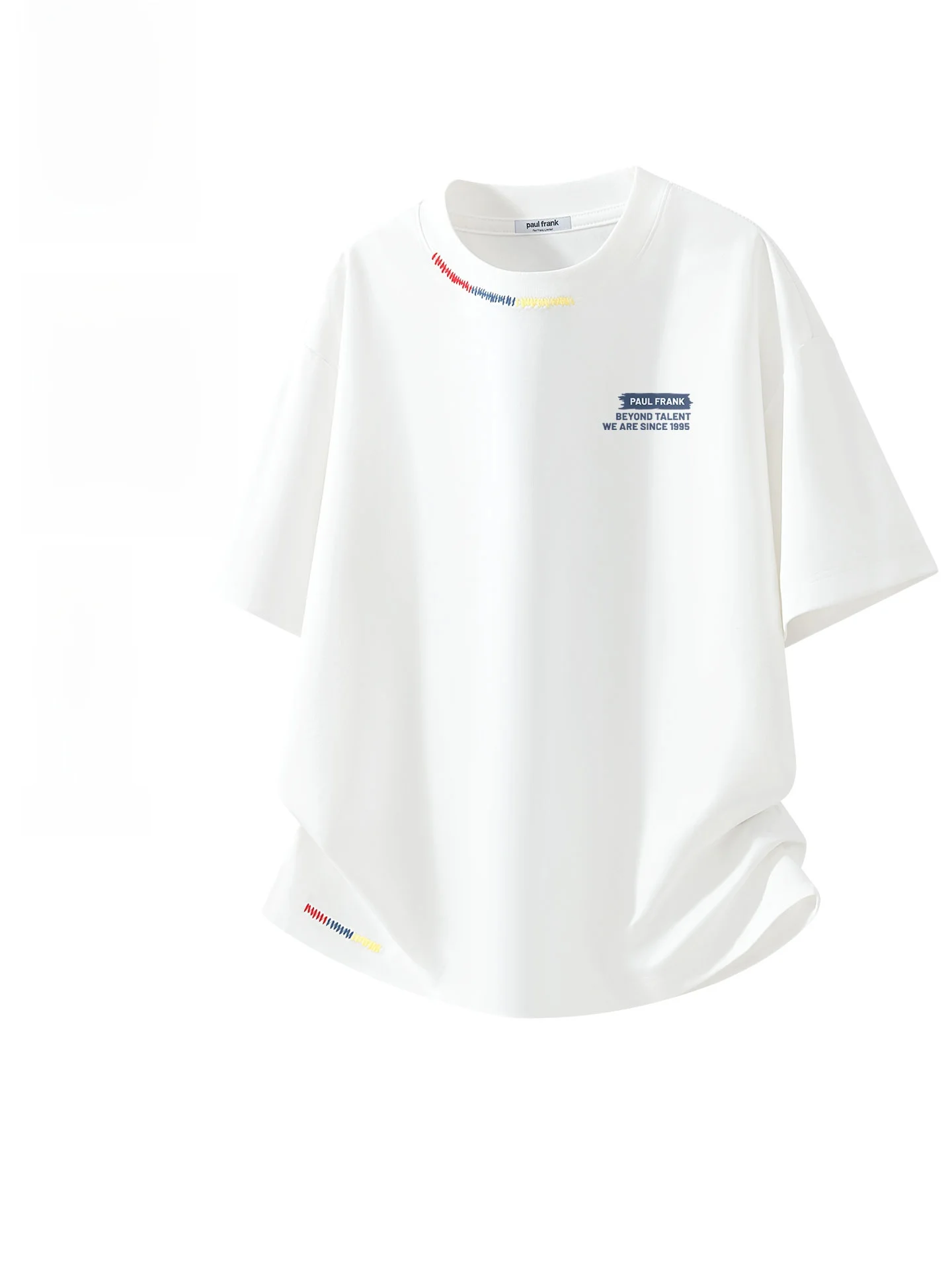 

Новая мужская футболка 2026 года с вышивкой Mulan, хлопковая, белая, с коротким рукавом, свободного кроя, летняя, повседневная, с дизайнерским акцентом