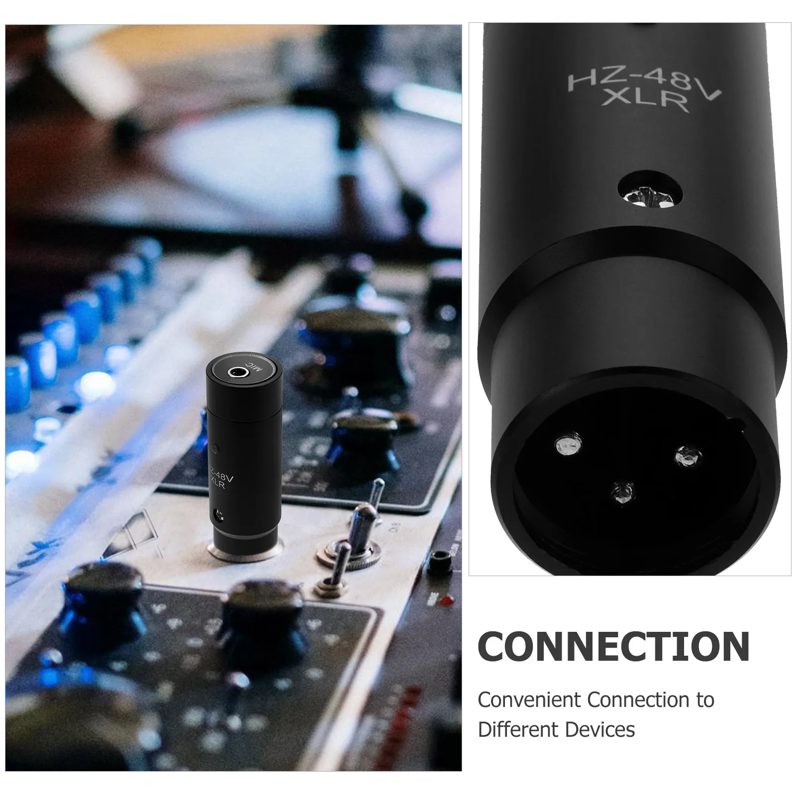 

Xlr Connector Replacement Microphone Plug Mic Adapter Audio Converter For Mic Amplifier Three-Pin Plug Play Audio Accessories
