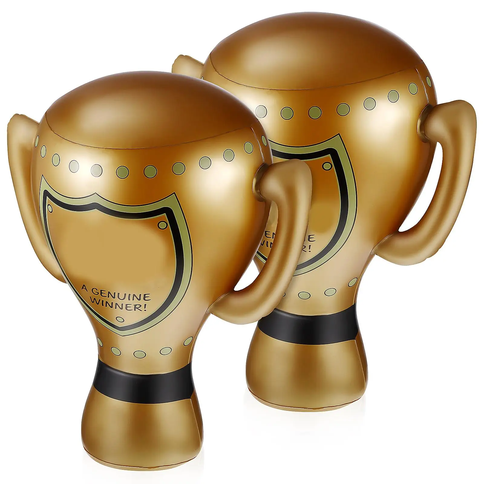 2Pcs Inflatable Trophy Football Prize Cup Giant Carnival Model PVC Material Bright Game Teaching Equipment Random