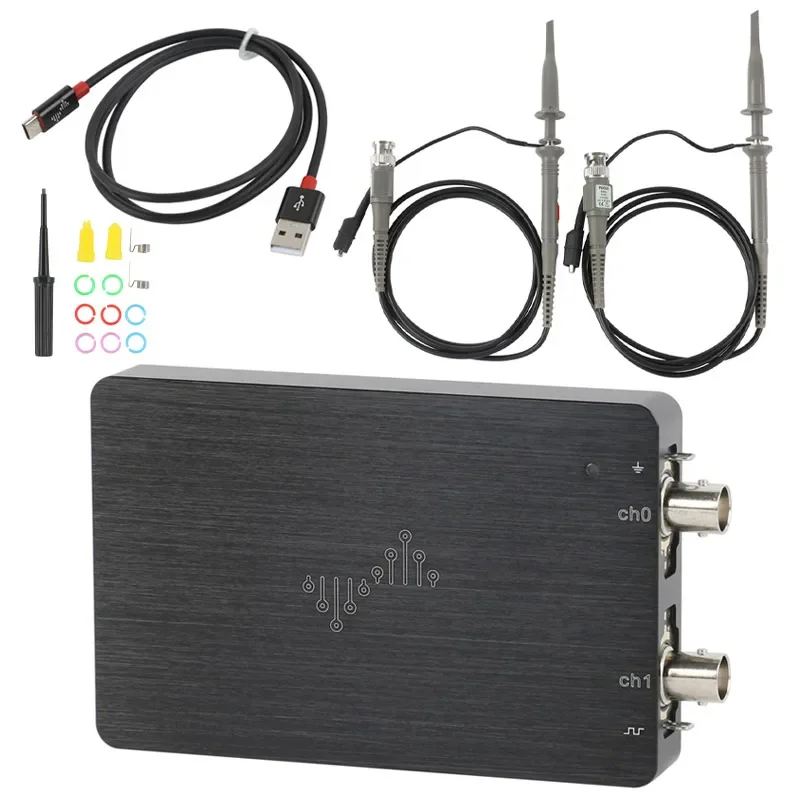 Dual-channel DSCope Ultra Portable Oscilloscope 50M Bandwidth 200M Sampling USB Power Supplya