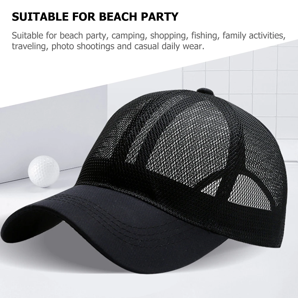 

Summer Sunproof Baseball Mesh Adjustable Cap for Sports Climbing Adults Travel Photo Shoot Unisex Breathing Hat Cool Comfortable