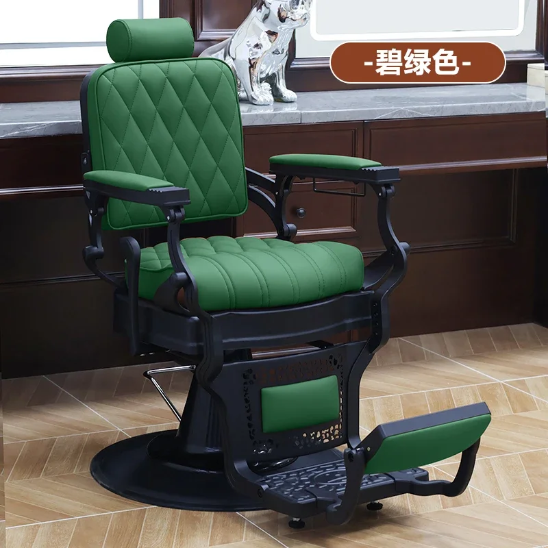 Stylist Lounges Barber Chair Spinning Retro Chairs Folded Barbershop Facial Salon Haircuts  Saloon Furniture