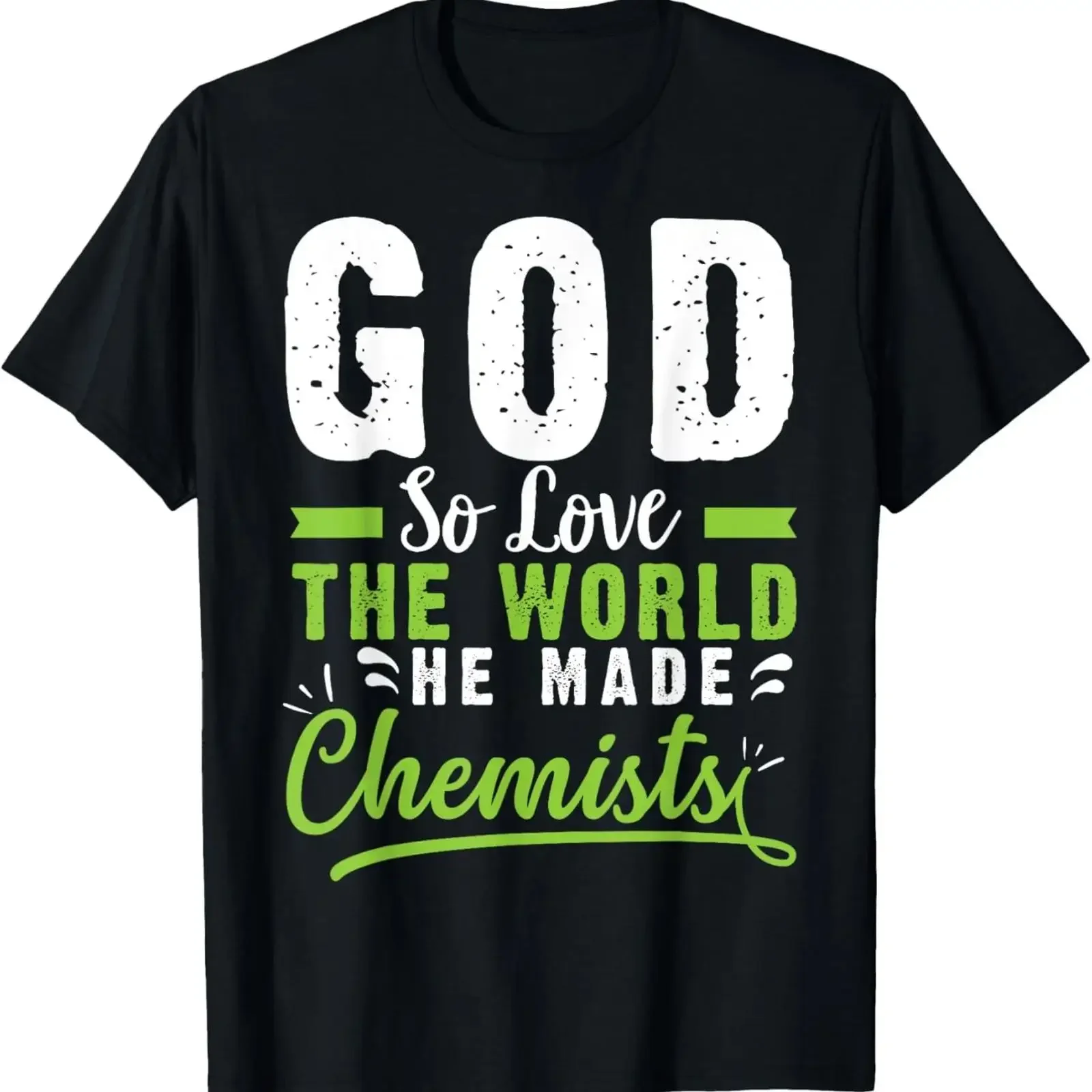 Christian gift for chemists Chemistry T shirt Image 1 of 4 vintage Washed Stylish graphic Versatile homme Comfortable fashion