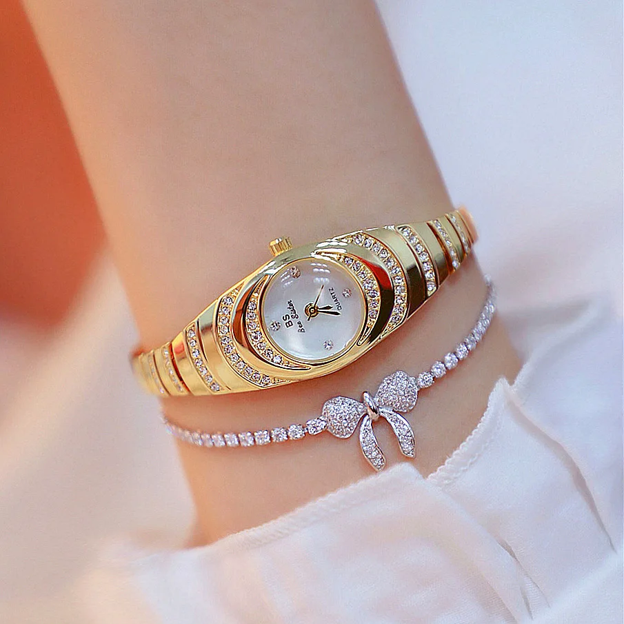 

UTHAI Women Watches Chain Watch Light Luxury Brand Oval Waterproof Ladies Watch Female Fashion Quartz Bracelet Clock Wristwatch