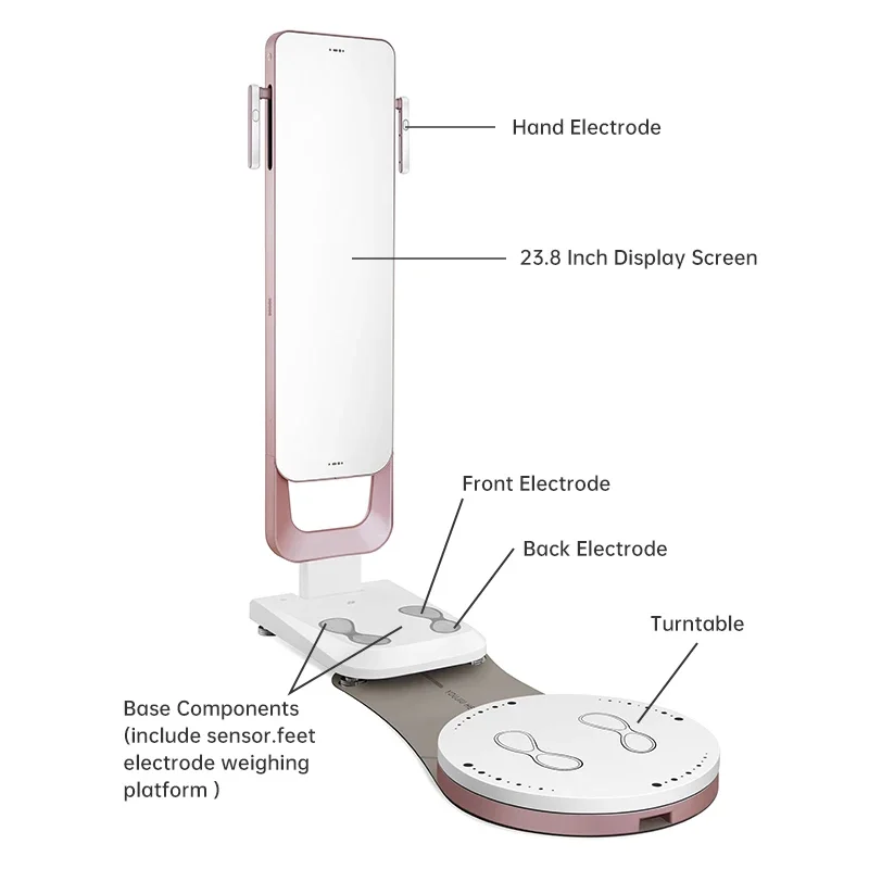 2025 U + 300 آلة وزن الدهون في الجسم كشف الدهون محلل المعاوقة محلل مسح الجسم آلة الرنين الحيوي التحليل الوضعي